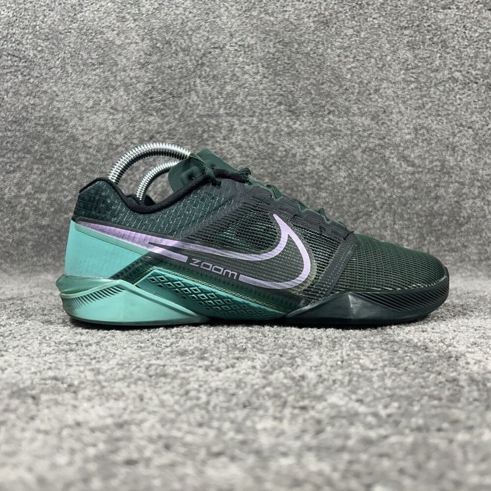 Nike Zoom Metcon Turbo 2 DH3392-393 Men's Size 7 Green Washed Teal Shoes Used